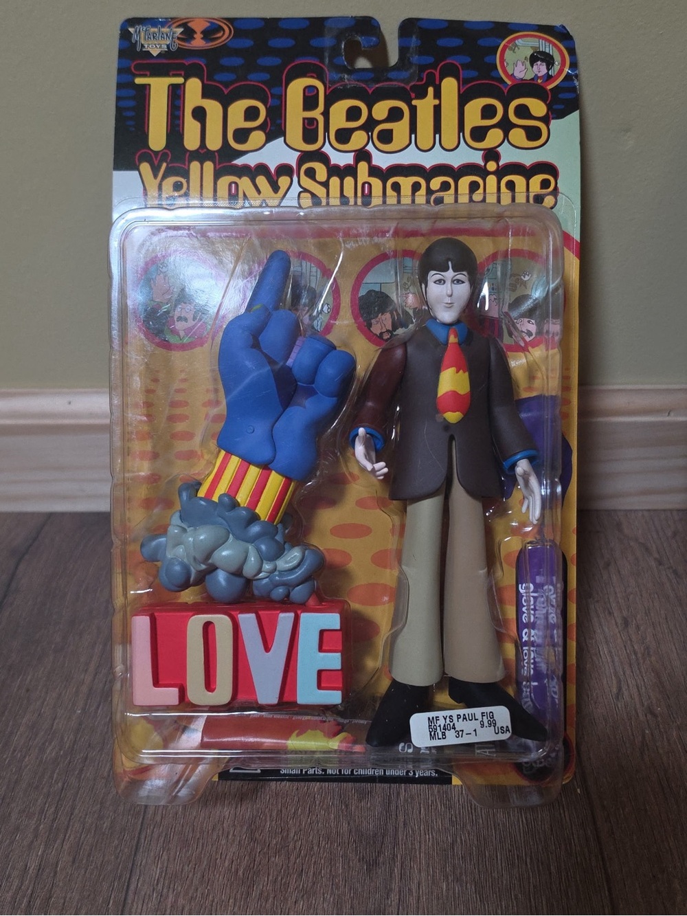 The Beatles Paul Figure with Blue Hand & Brown Coat LOVE
